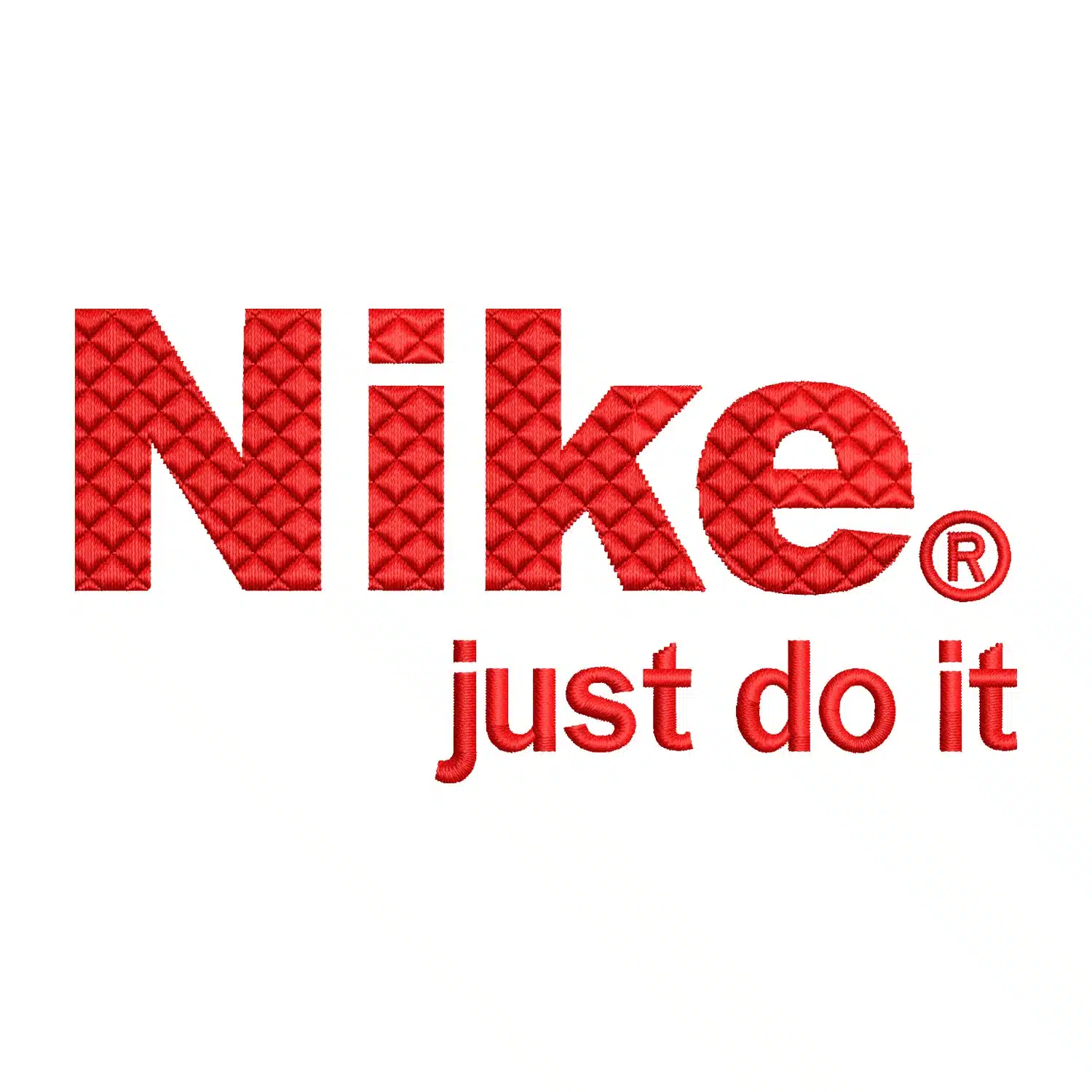 Nike Just Do it Logo Embroidery Design