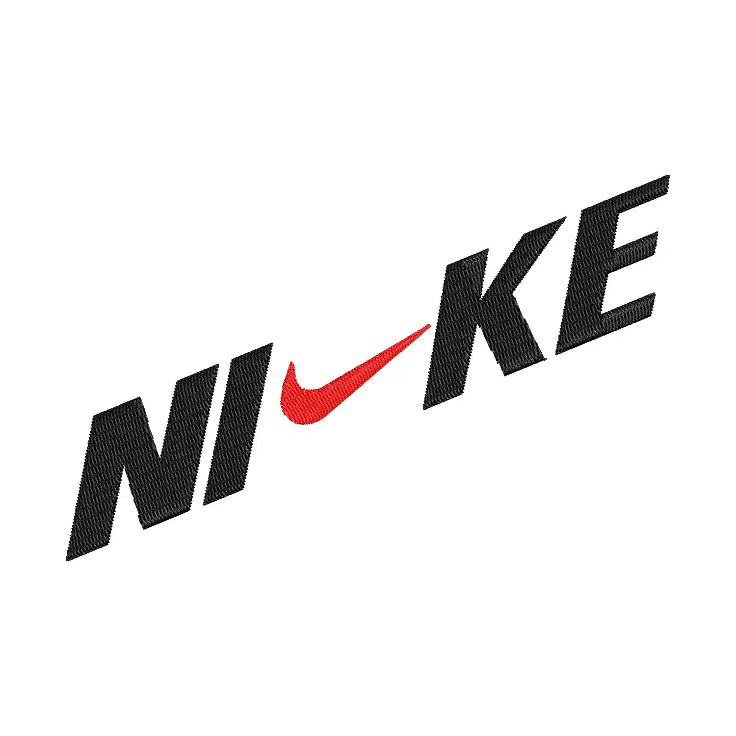 Slant Nike Logo Embroidery Design