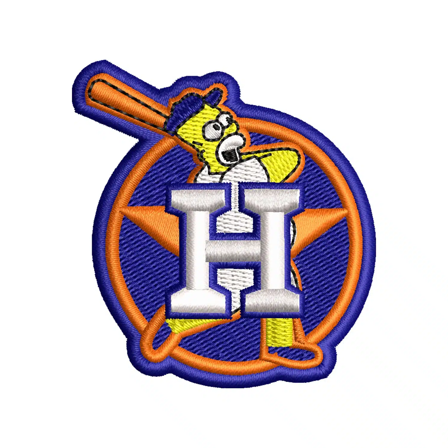 Home 151 Houston Astros x Simpson Embroidery Design