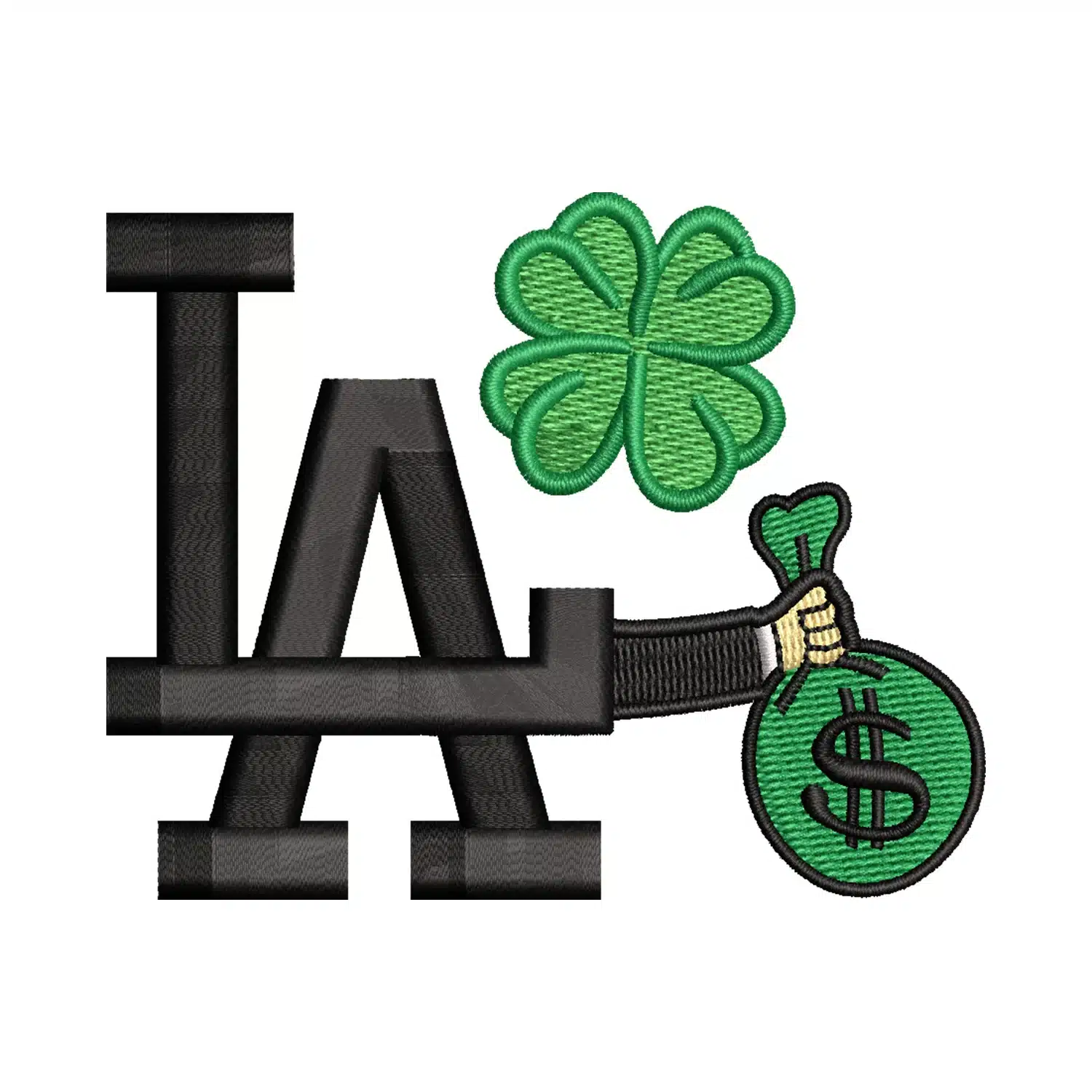 Los Angeles x Dollar Embroidery Design