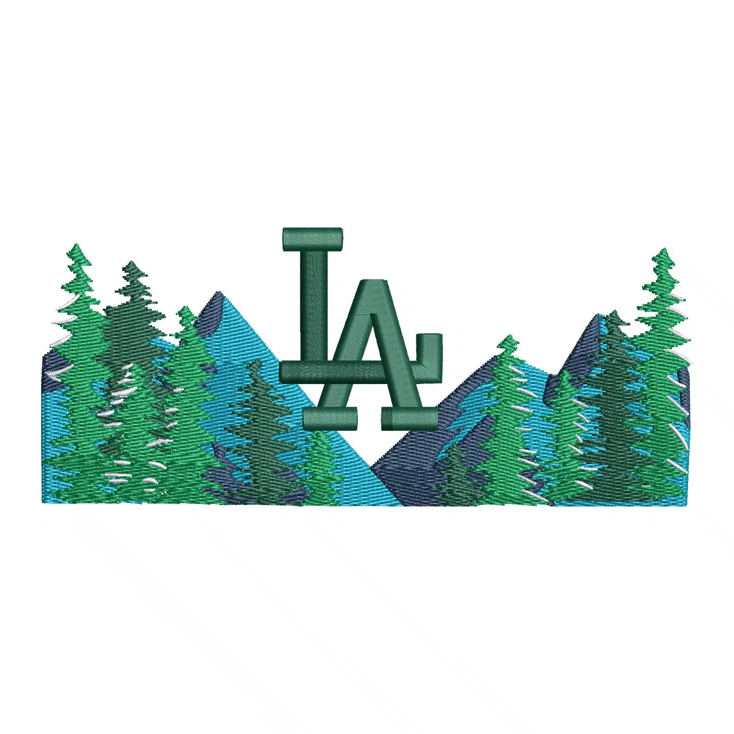 Home 170 Los Angeles x Forest Embroidery Design