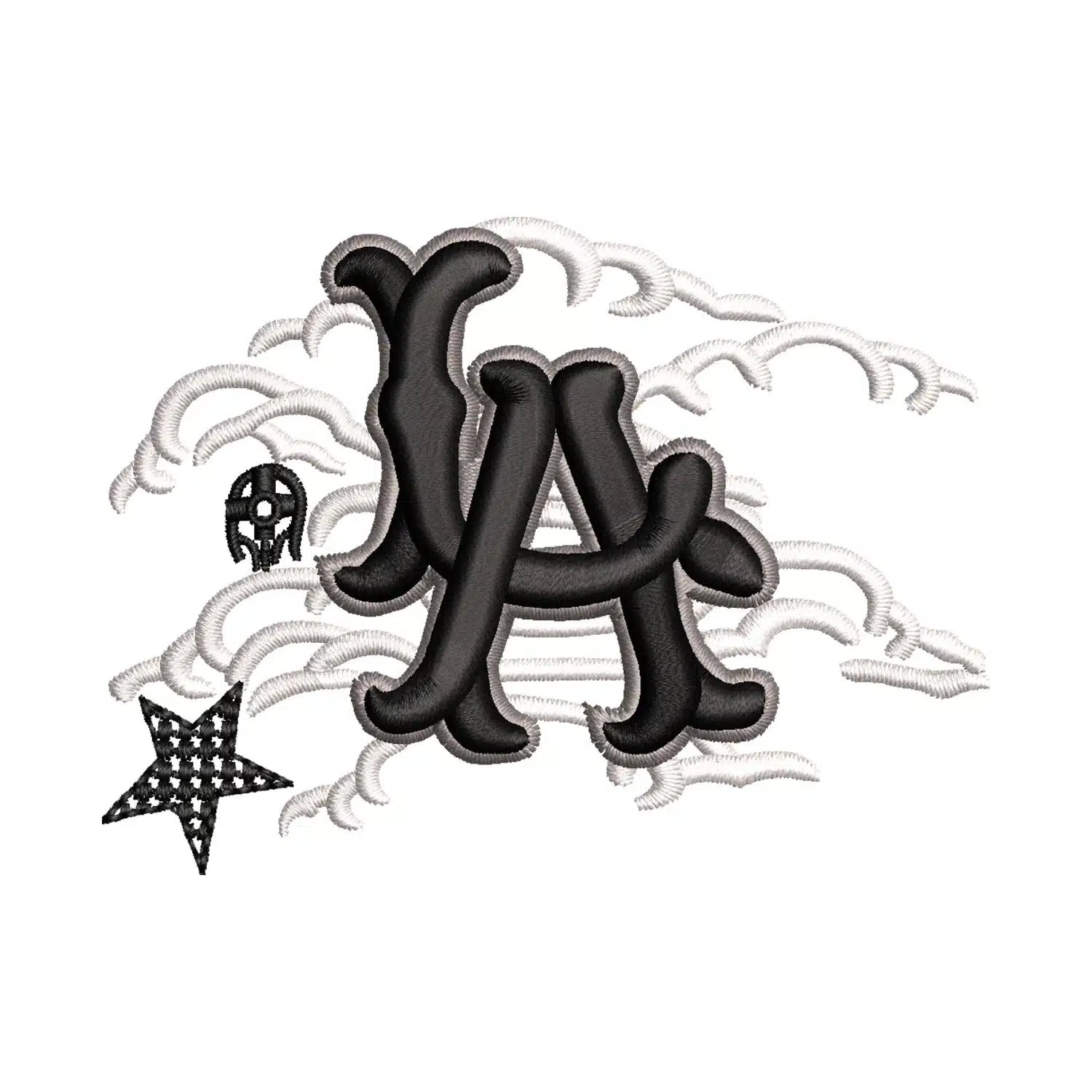 Los Angeles x Snow Embroidery Design