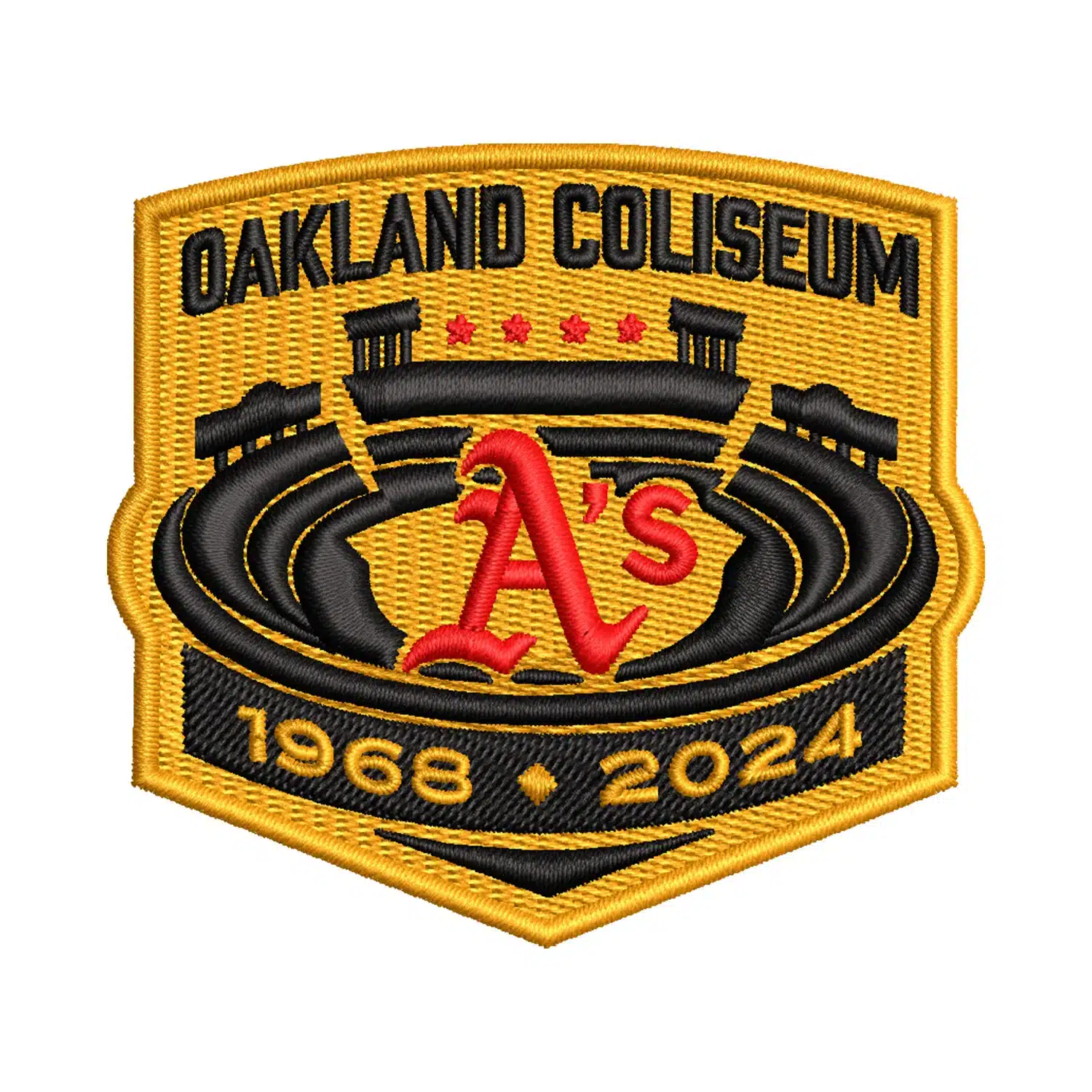 Oakland Coliseum Logo Embroidery Design