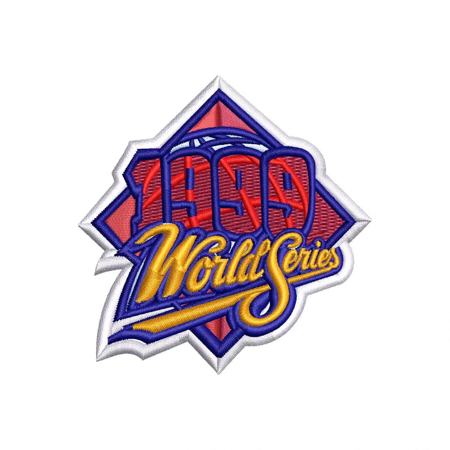 1999 World Series Logo Embroidery Design
