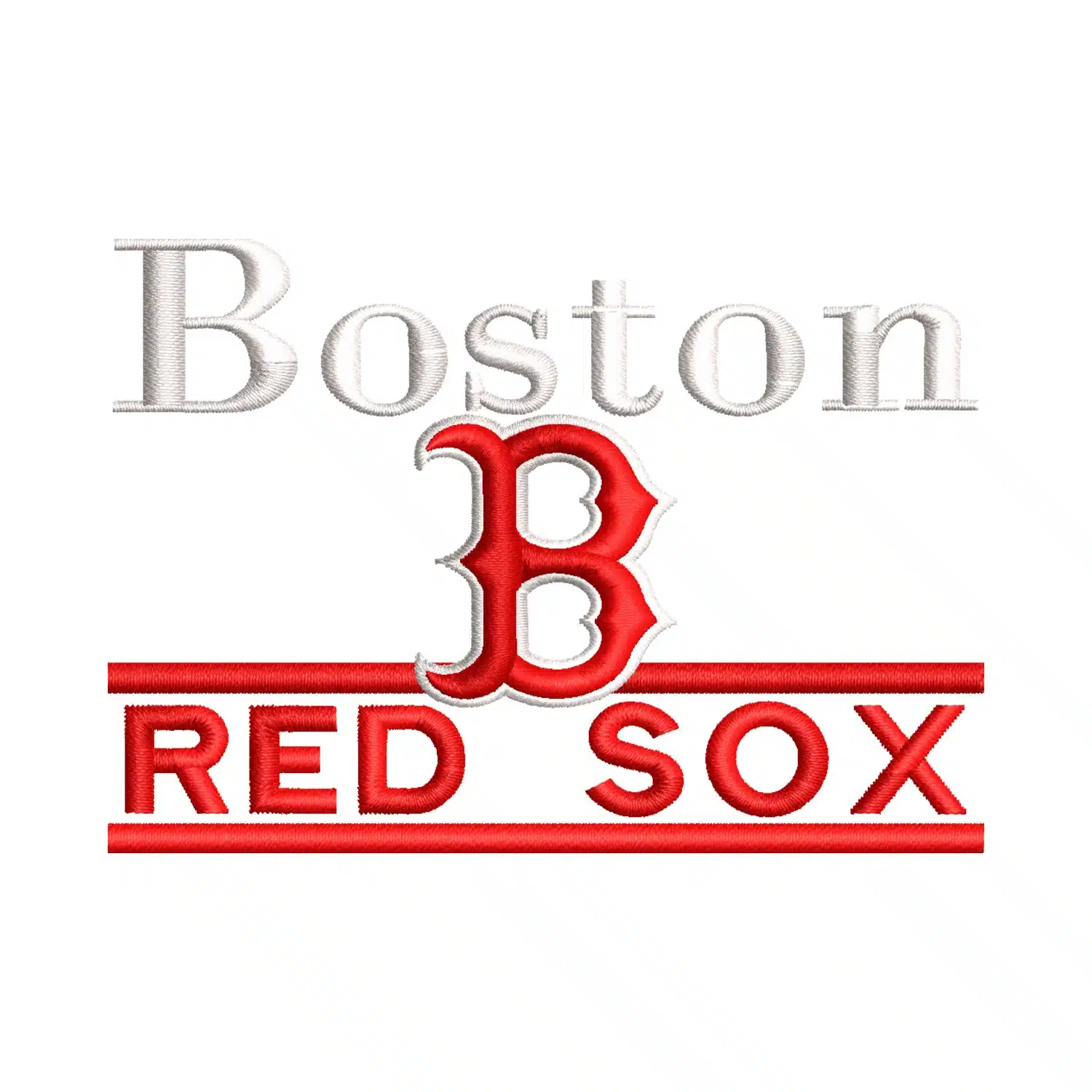 Boston Red Sox Logo Embroidery Design