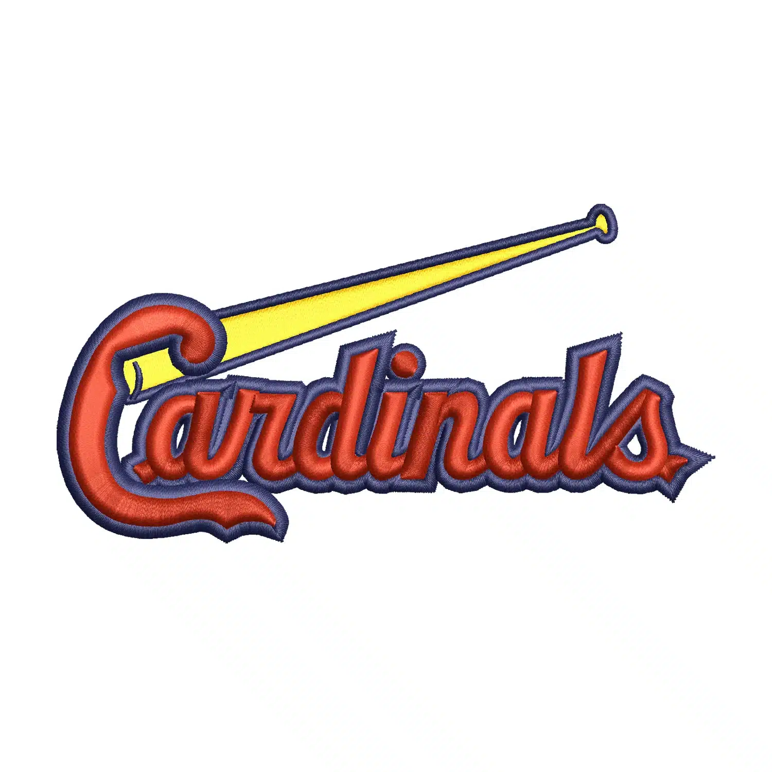 Cardinals Logo Embroidery Design