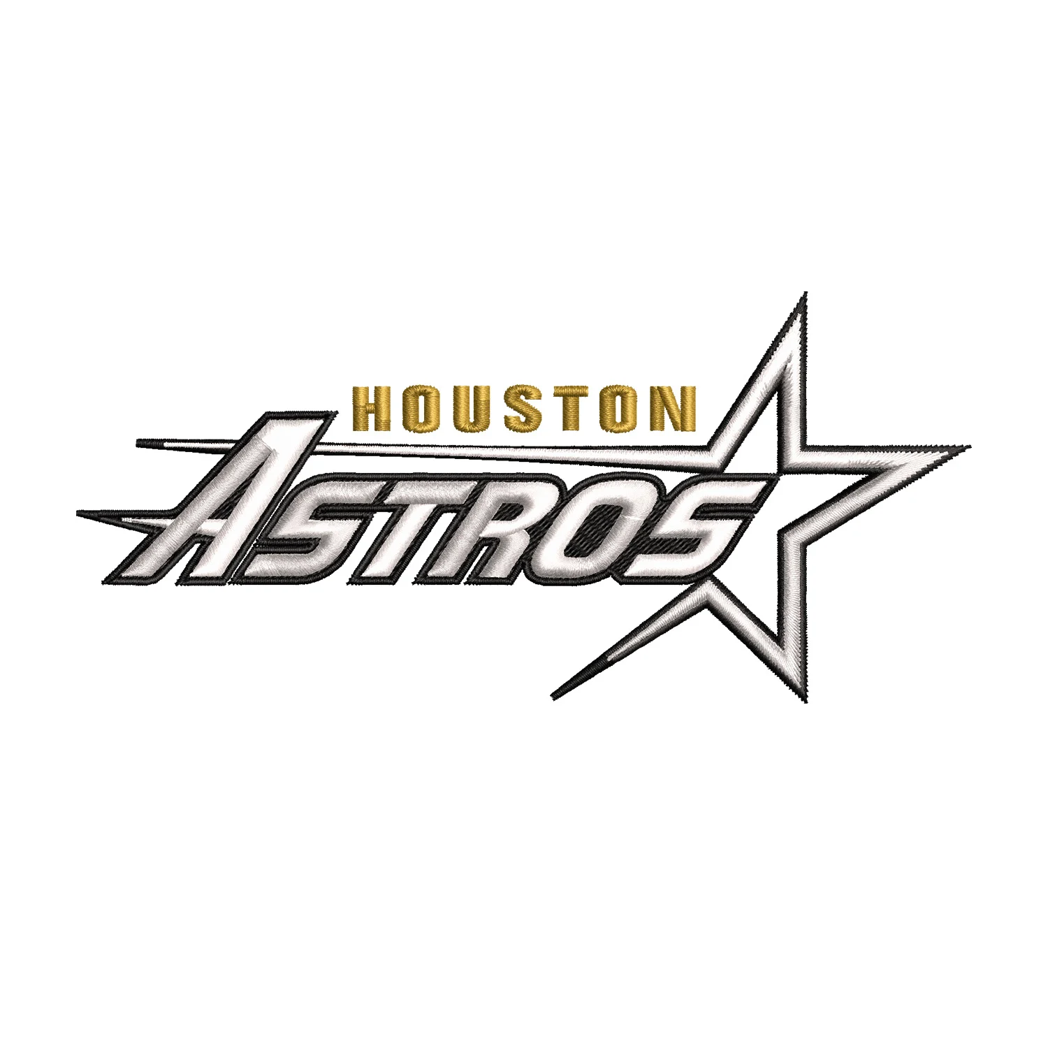 Home 174 Houston Astros Logo Embroidery Design