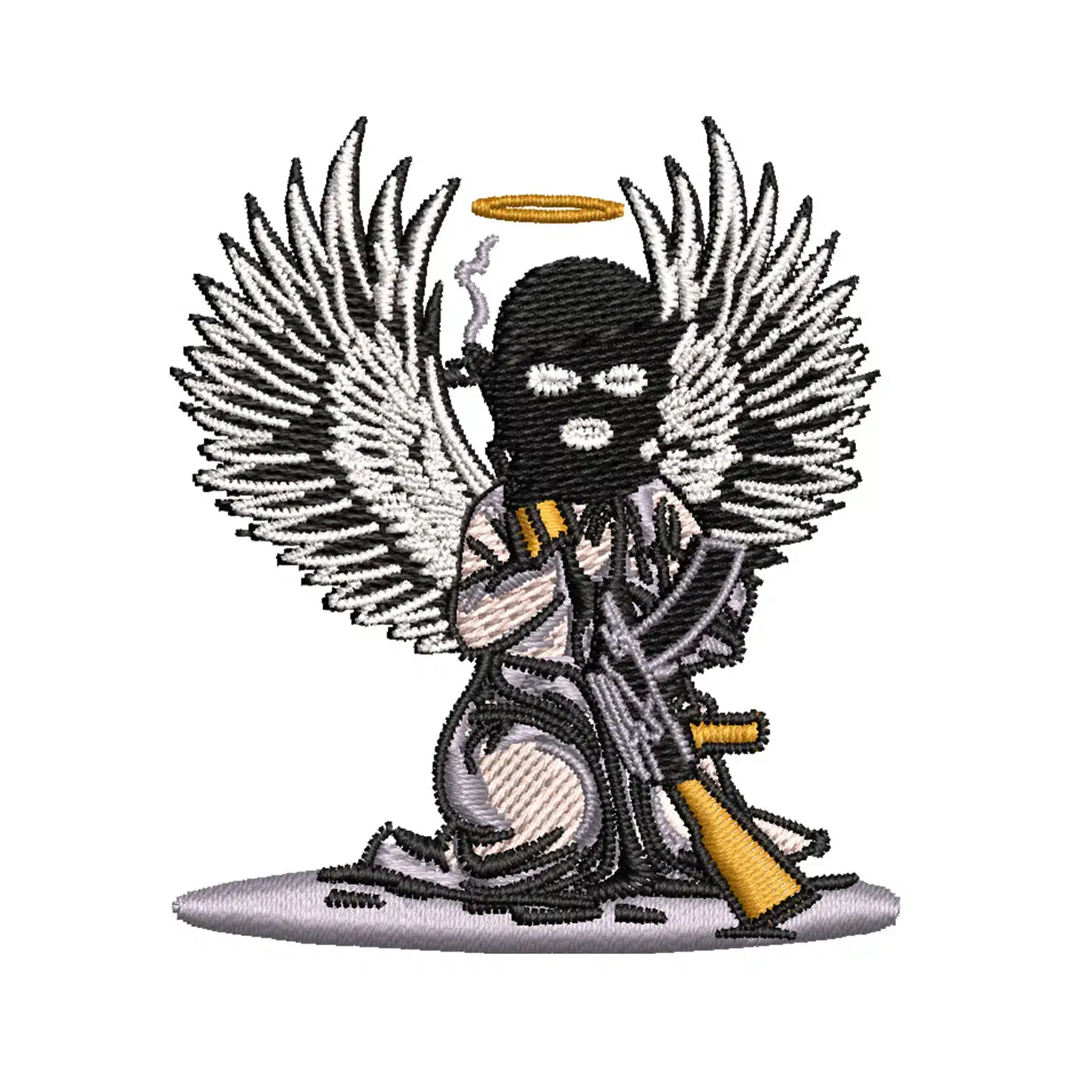 Angel x Robber Embroidery Design