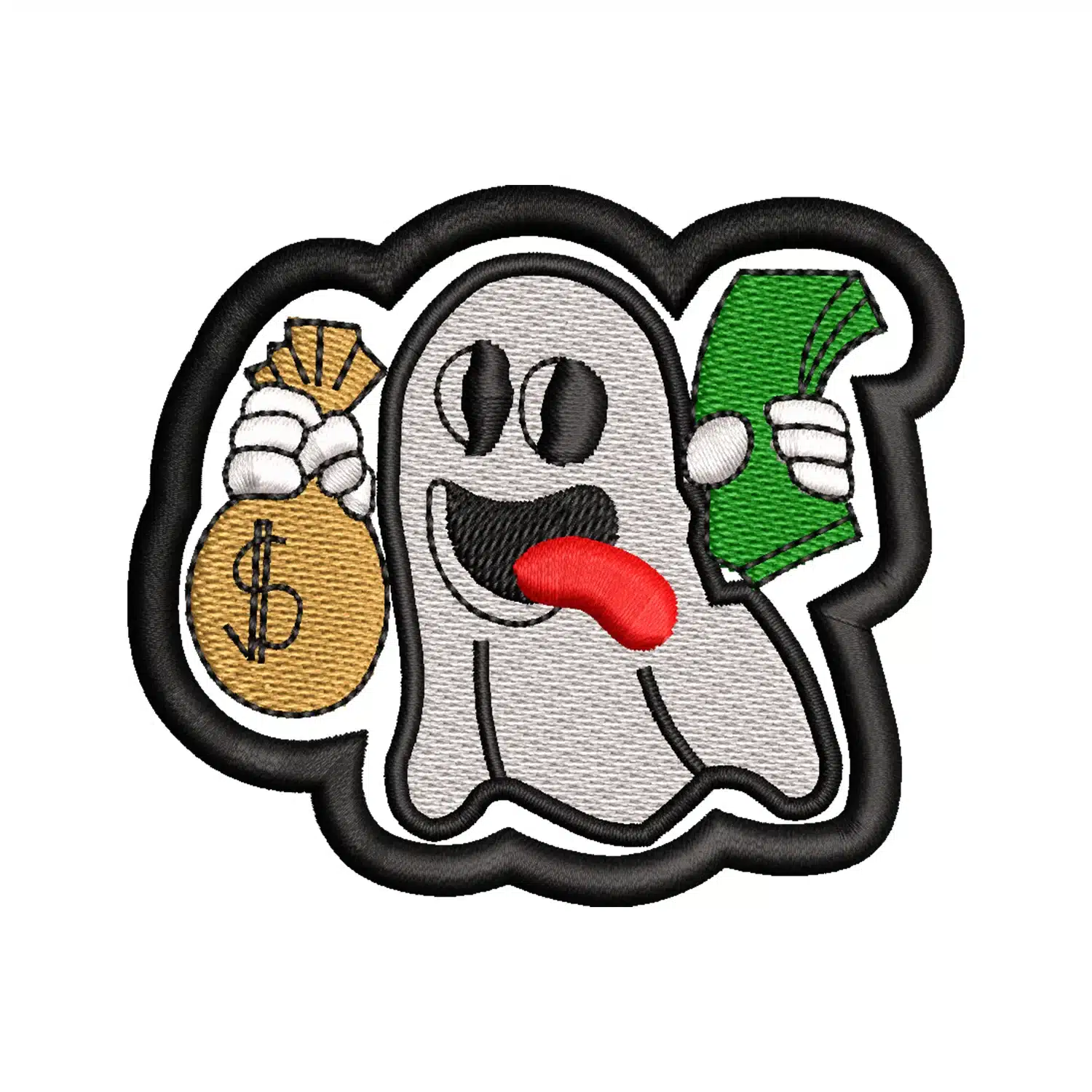 Ghost Thief Embroidery Design