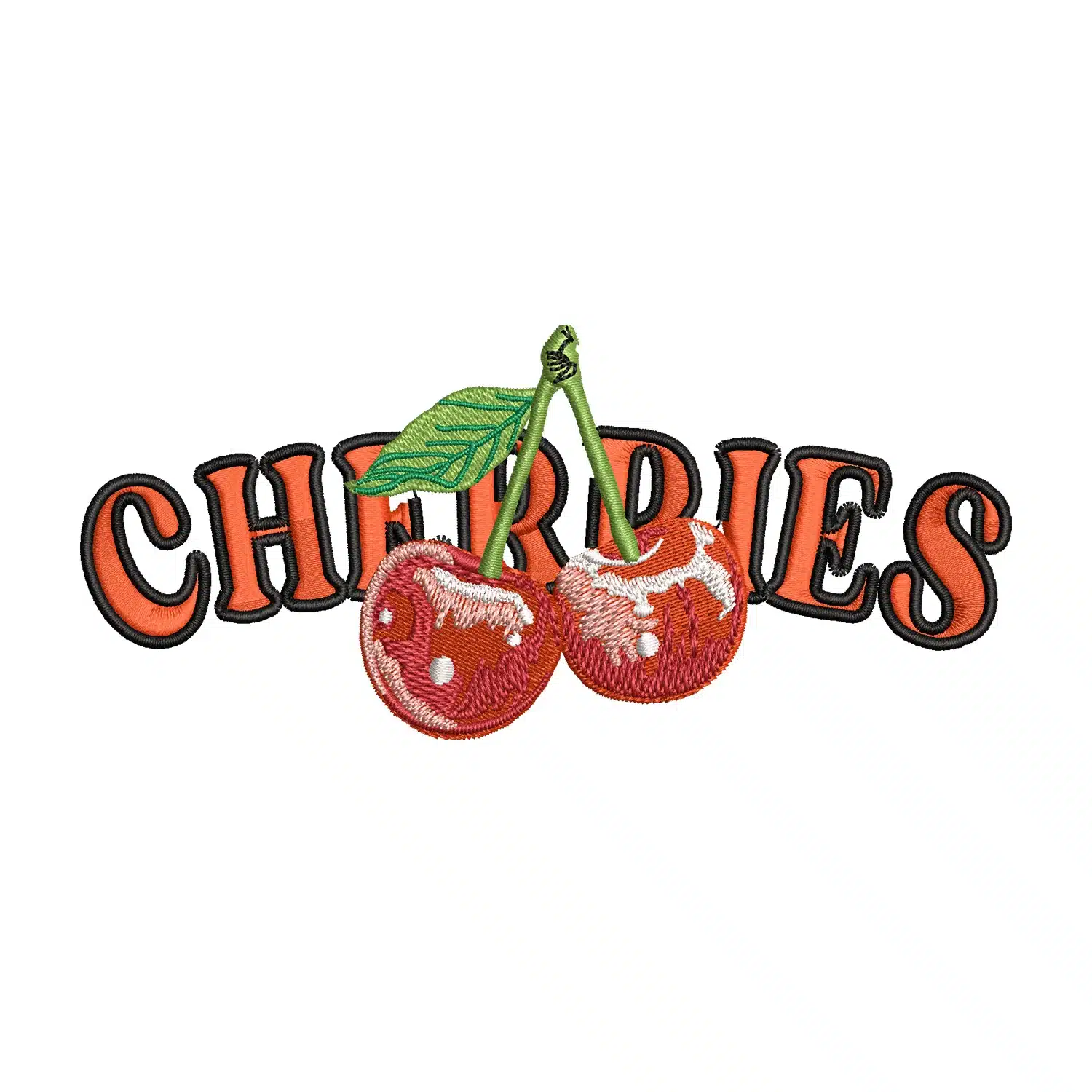 Cherries Embroidery Design