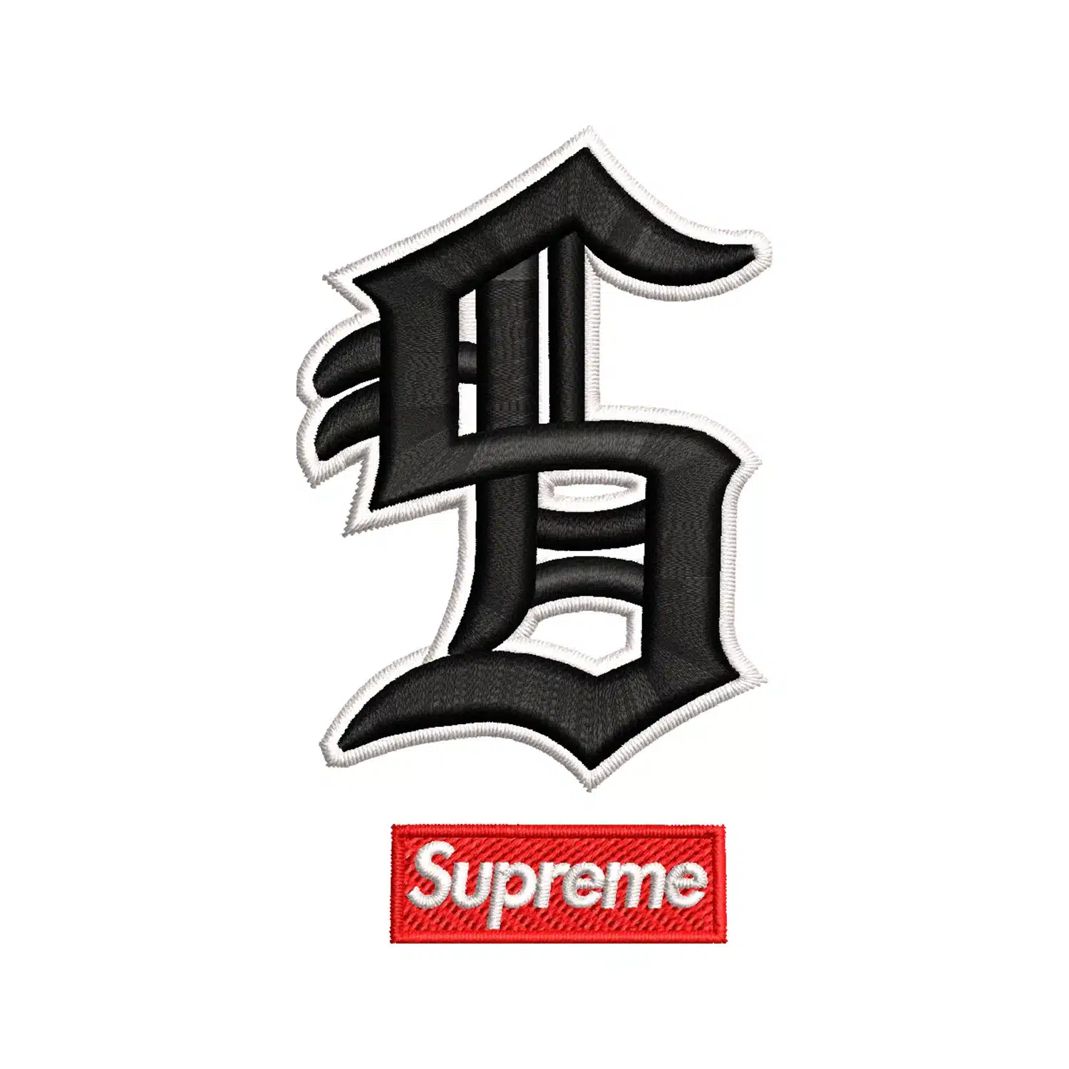 Supreme Logo Embroidery Design
