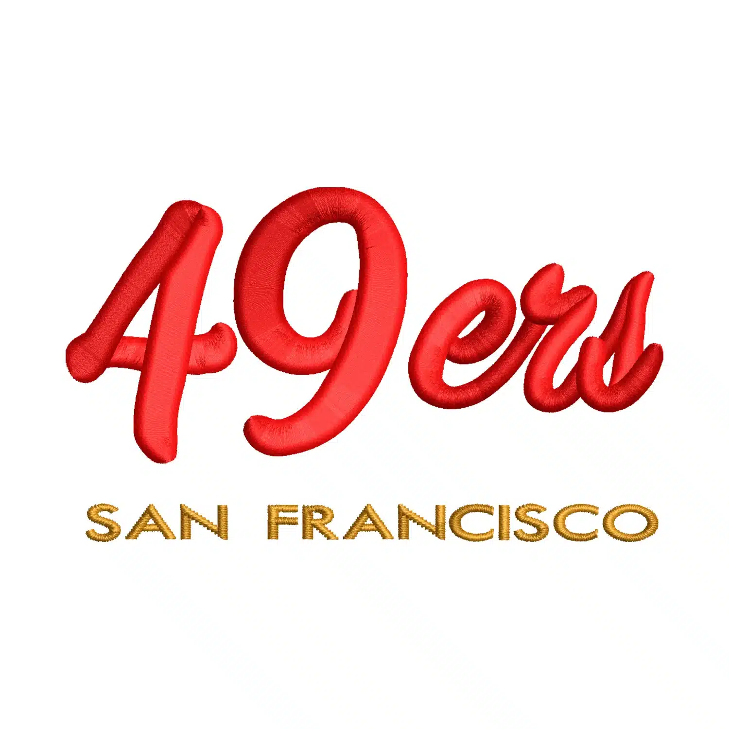 San Francisco 49ers Logo Embroidery Design
