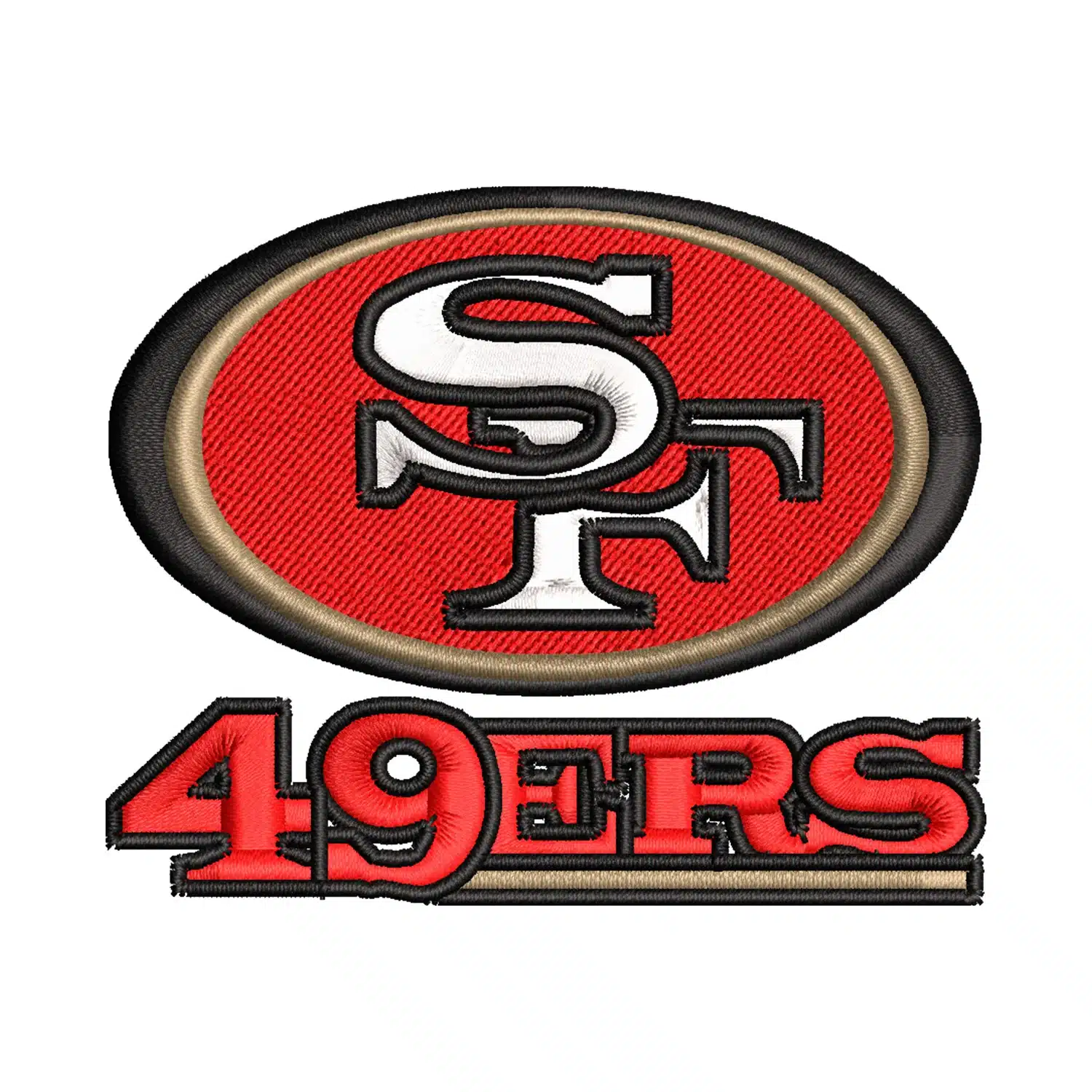 San Francisco 49ers Logo Embroidery Design